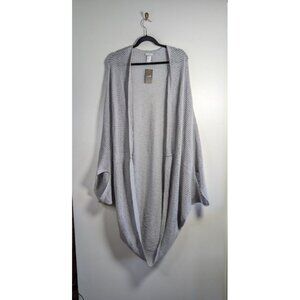 J Jill Batwing Cardigan XL - 3X Open Front Stretchy Lightweight Lagenlook Boho